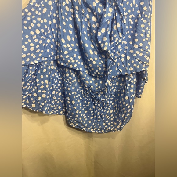 NWT $126 Tiare Hawaii Blake Maxi Dress Pebble Sky One Size Pocka Dot - Picture 11 of 12